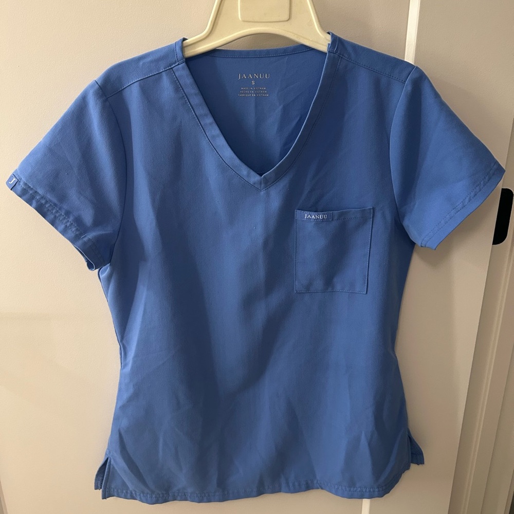 Jaanuu Ceil Blue Scrub Top